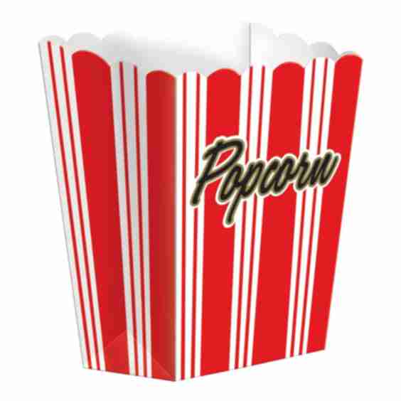 Small Movie Night Popcorn Boxes 8 Ct
