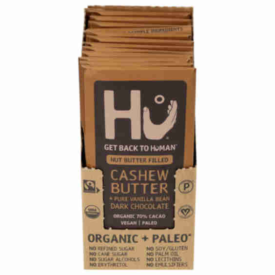 Organic Cashew Butter + Pure Vanilla Bean Dark Chocolate Bar