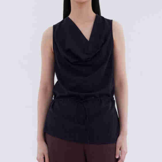 Jupierre Drape-Front Top