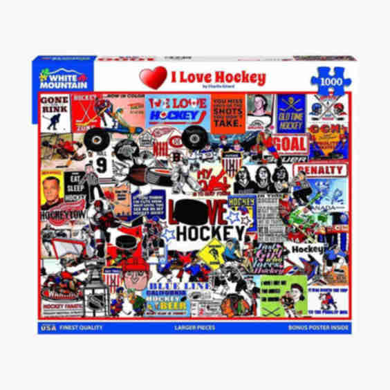 I Love Hockey Jigsaw Puzzle (1,000 pc.)