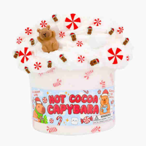 Hot Cocoa Capybara 8 oz. Ice Cream Slime