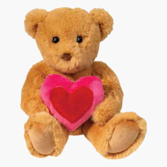 Valentine Teddy Bear with Heart Plush Toy