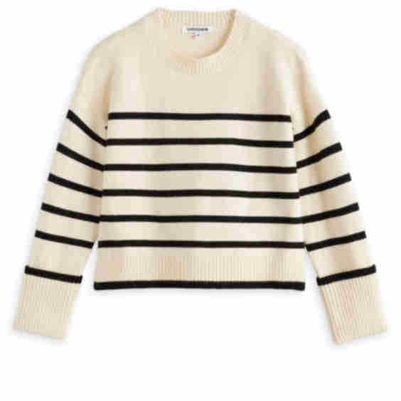 Danielle Cropped Crewneck Sweater
