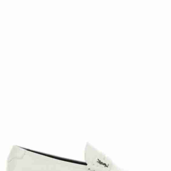 Monogram Plaque Slip On Loafers