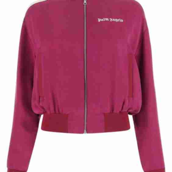 Striped Zipped Bomber Jacket