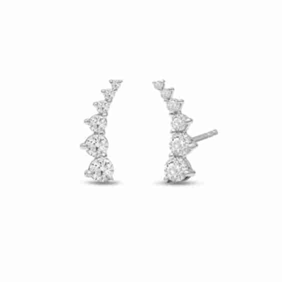 Lab Grown Diamond Graduated Stud Earrings