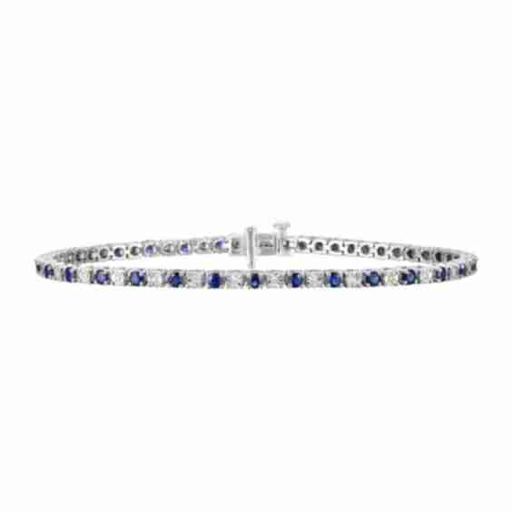 Gemstone and Diamond Bracelet