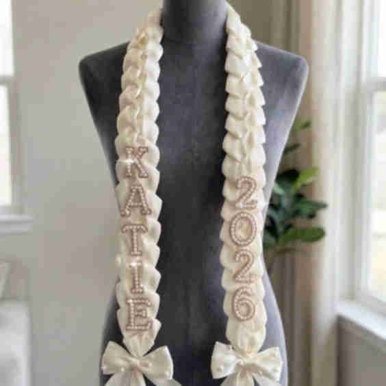 Handmade Satin Ribbon Graduation Stole