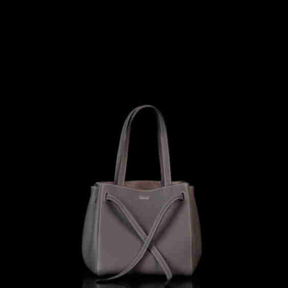 Olivia S Antracite Grained Calfskin