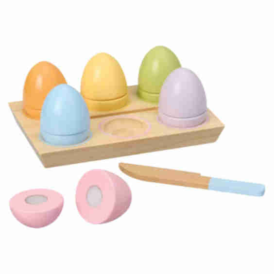 Little Town Wooden Egg Stacker