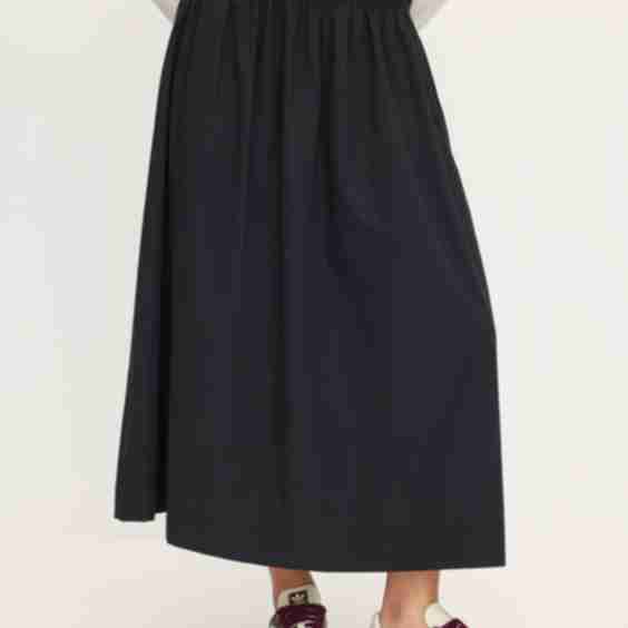 Blaise Poplin Midi Skirt