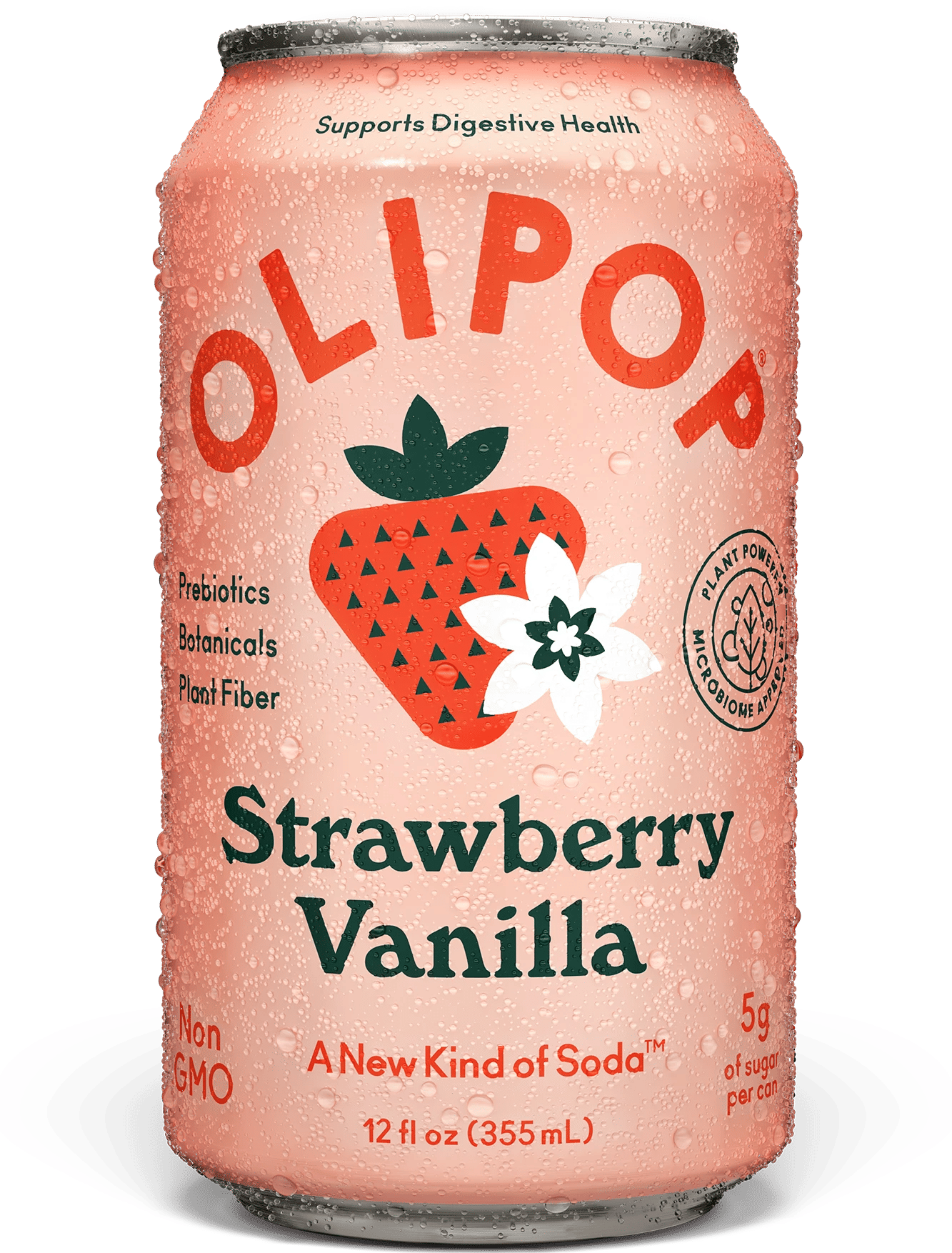 Strawberry Vanilla Prebiotic Soda
