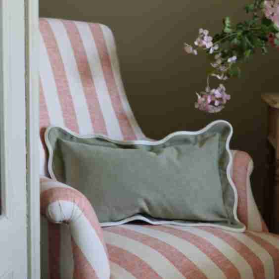 Chloe Scalloped Edge Cushion 50×30