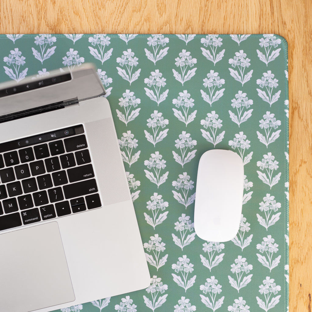 Forget Me Nots Desk Mat