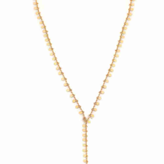 Sequin Y Coin Necklace