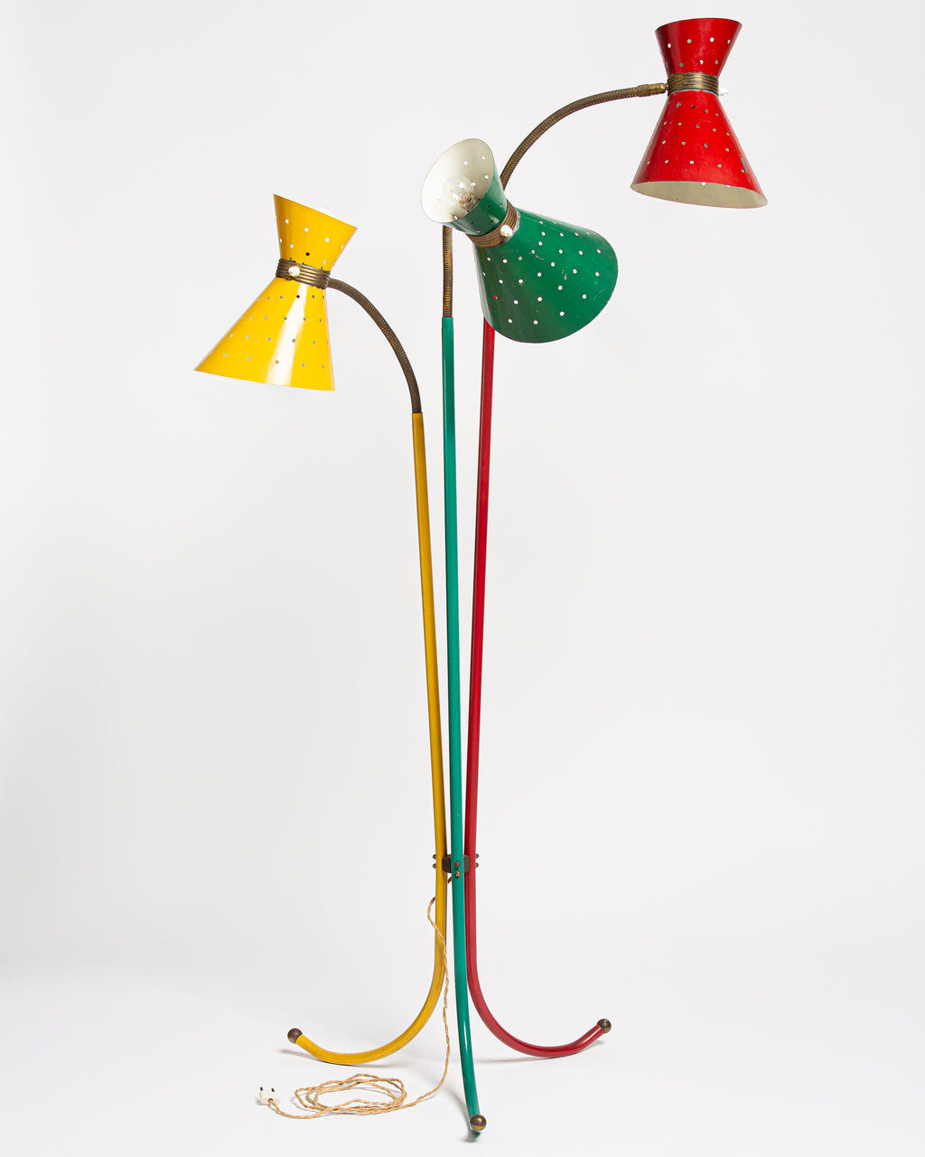 Rare Stilnovo Tricolour Floor Lamp