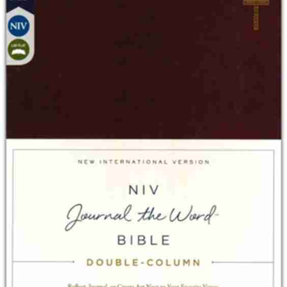 Niv Double Column Journal The Word Bible Comfort Print Soft Leather Look 