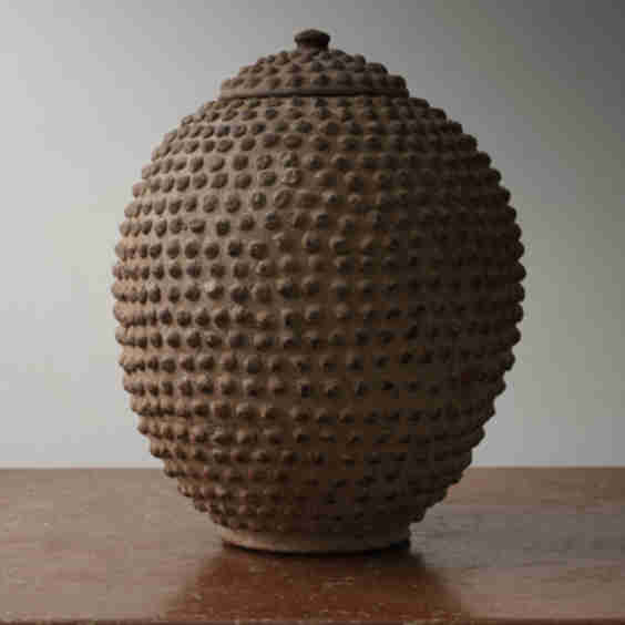 Terracotta Urn With Lid