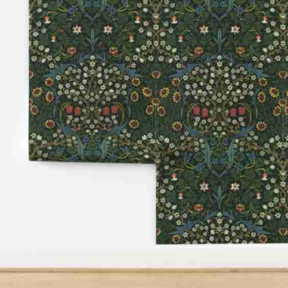 Wallpaper in Blackthorn - Antique Colors (24 Inch Wide Pattern)
