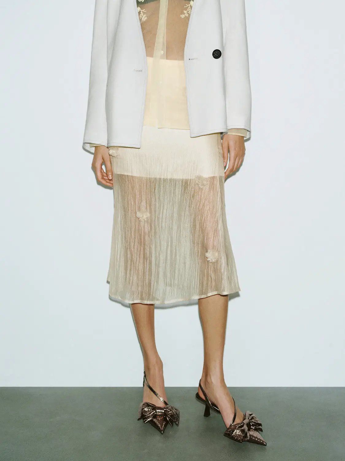 Sheer Fishtail Skirts