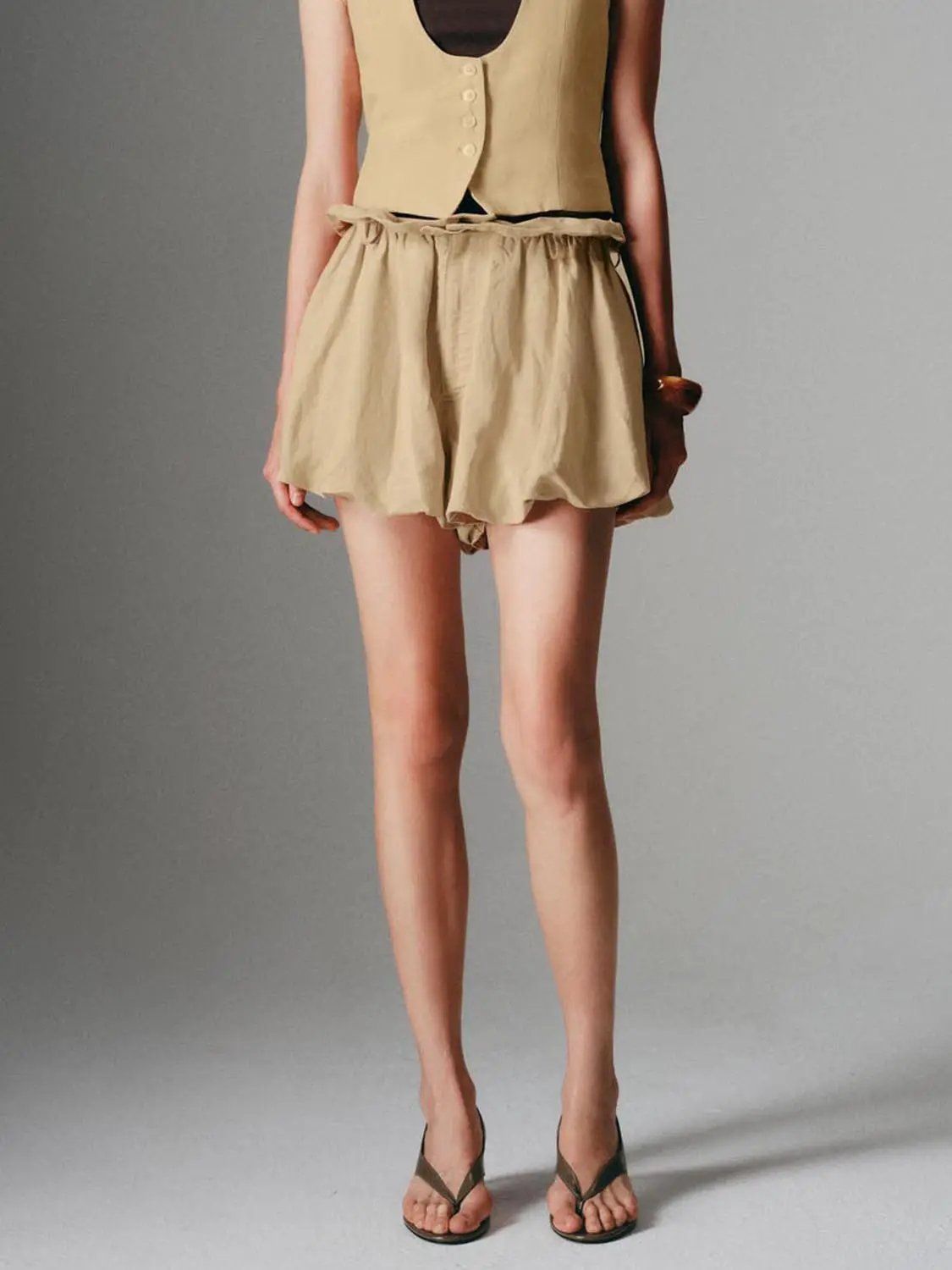 Ruffle Balloon Shorts