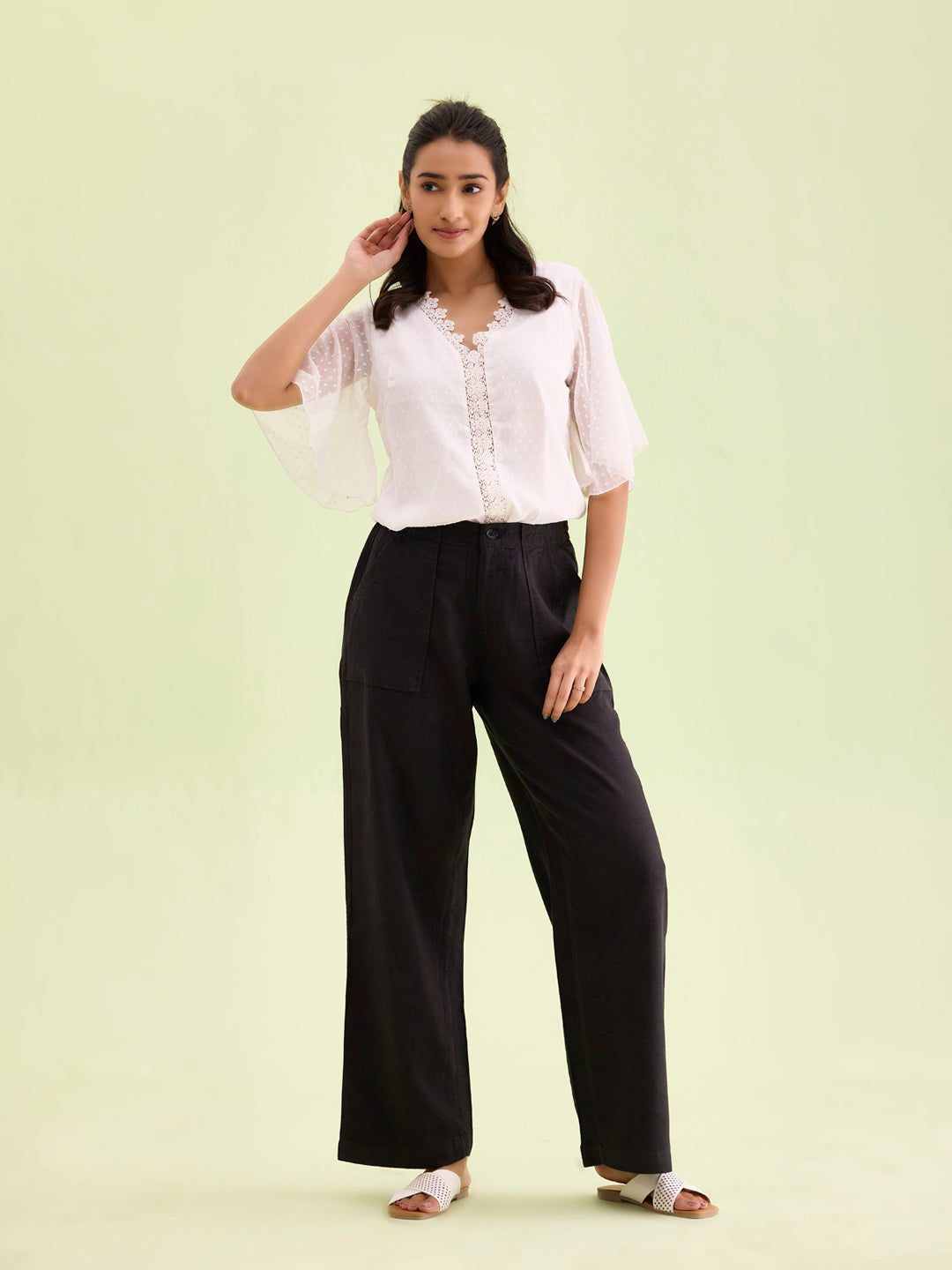 Linen Cargo Pants
