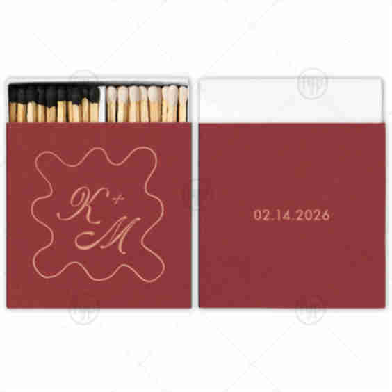 Chic Initials Matchbox