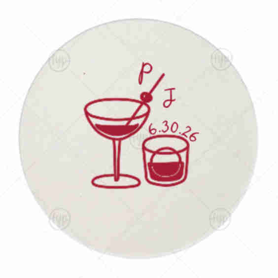 His Hers Cocktails Coaster