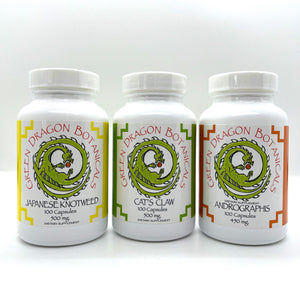 Japanese Knotweed Cats Claw Andrographis Combo Set Supplements