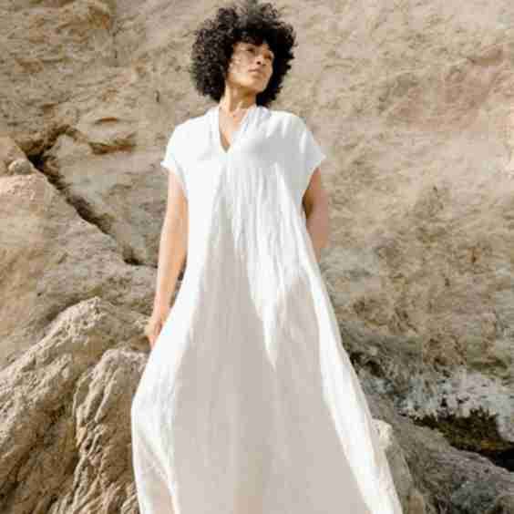 Double V Swing Dress