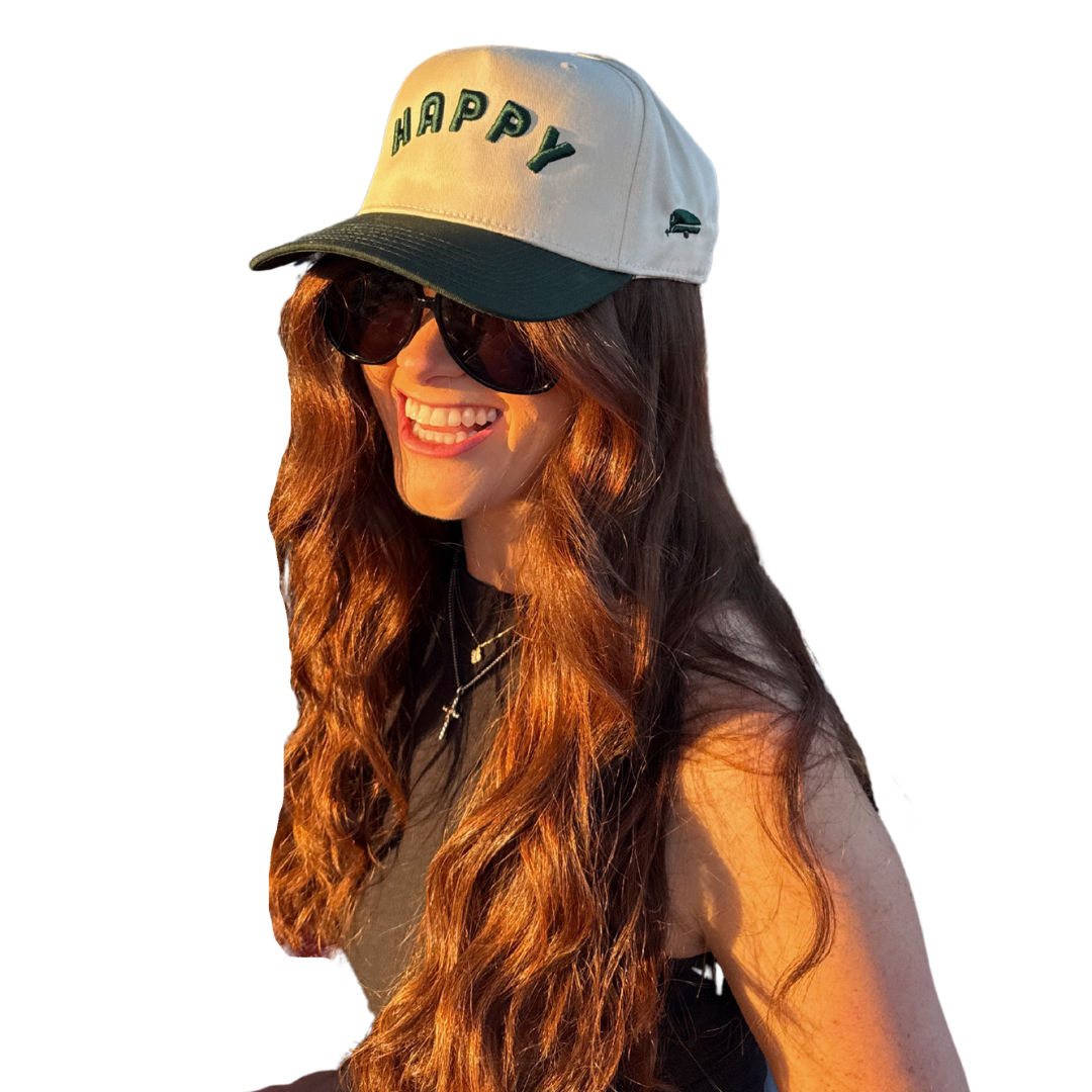Two Tone Happy Hat