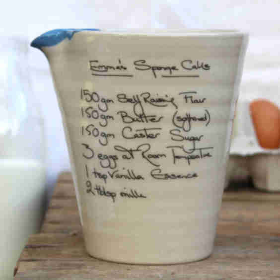 Personalised Handwritten Recipe Jug 