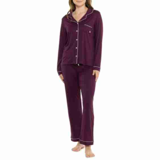 Born Notch Collar Pajamas Long Sleeve