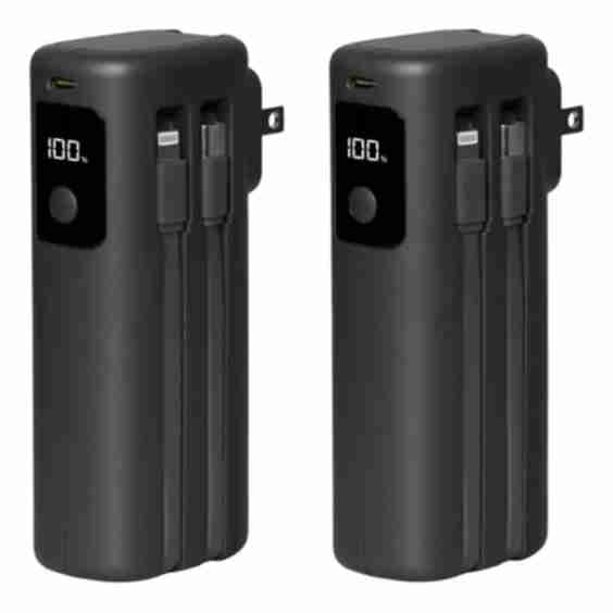 10K mAh Portable Power Bank - 2 Pack