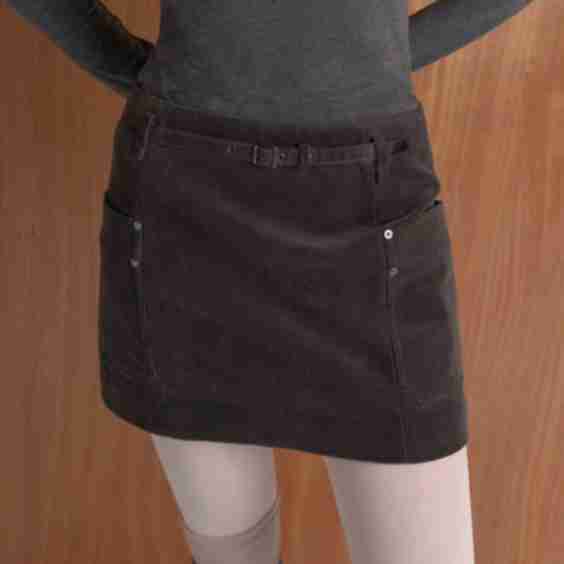 Double Pocket Belted Skirt
