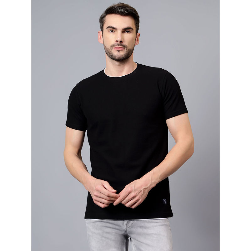 Solid Round Neck Half Sleeve T-Shirt