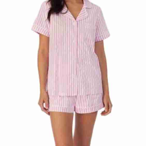 Striped Cotton Short Pajamas Set