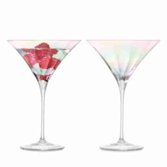 Mother Of Pearl Look Martini Glasses Set Of 2