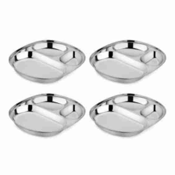 Unisex Balanced Bites Plates Pack Of 4 Ages