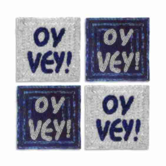Hanukkah Coasters Set Of 4