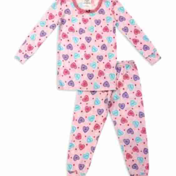 Girls Candy Hearts Pajama Set 