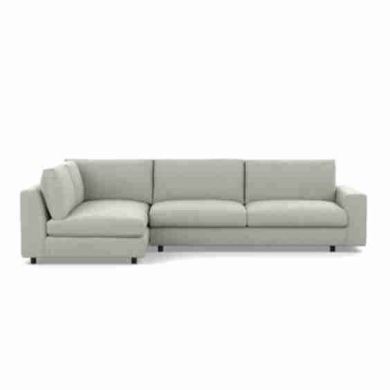 Cello Plush 2-Piece Sectional Sofa with Full Arm Chaise