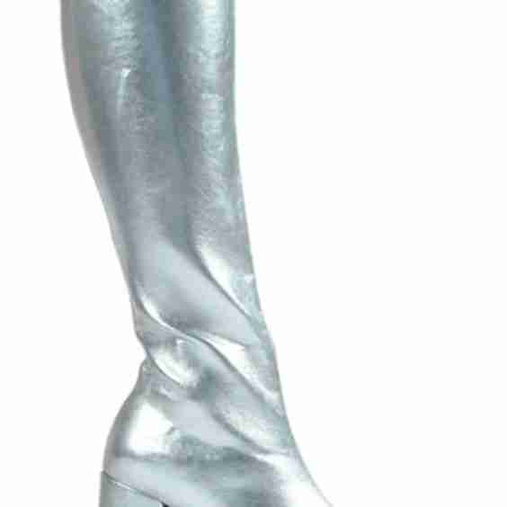 Silver Gogo Boots