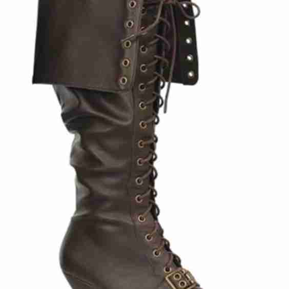 Womens Lace Up Pirate Boot