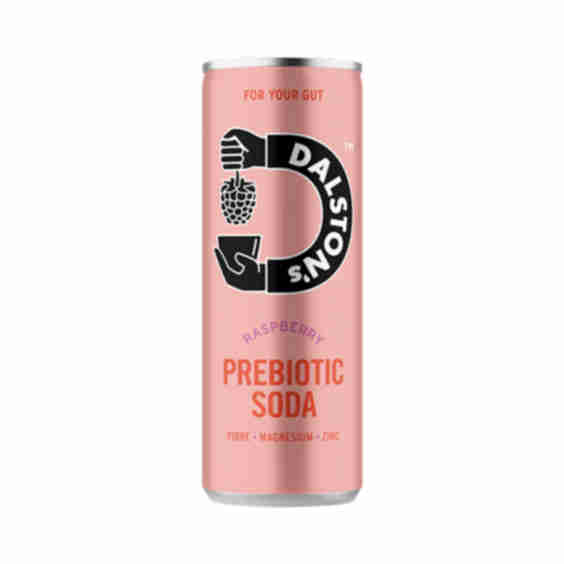 Sparkling Raspberry Prebiotic Soda