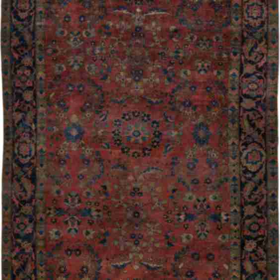 Vintage Hand-Knotted Oriental Rug 6' 9" x 9' 10" (81" x 118")
