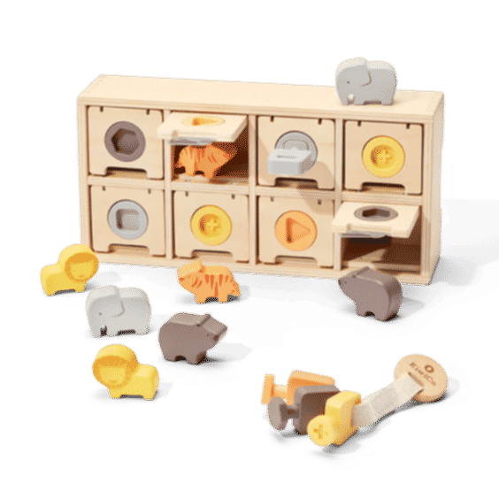 Peek-a-Zoo Puzzle Box