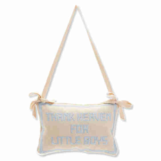 Thank Heaven Pillow Door Hanger Decor
