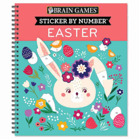 Easter Sticker by Number Brain Games