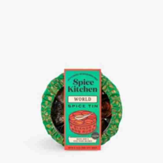 World Spice Tin with Silk Wrap